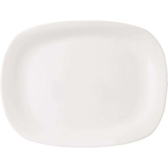 Orion Półmisek szklany BIAŁY prostokątny talerz patera szklana 28x21 cm uniwersalny