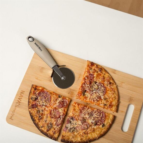 NAVA Nóż do PIZZY krajalnica krajaczy radełko okrągłe 21 cm