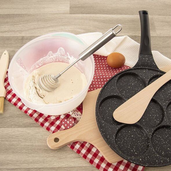 Orion Trzepaczka ubijaczka do piany jaj spiralna kuchenna stalowa 26 cm