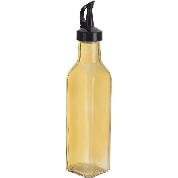 Orion Butelka na oliwę z dozownikiem szklana żółta 265 ml