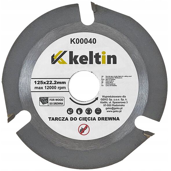 Δίσκος κοπής ξύλου 125X22,23mm 3T (100/200)