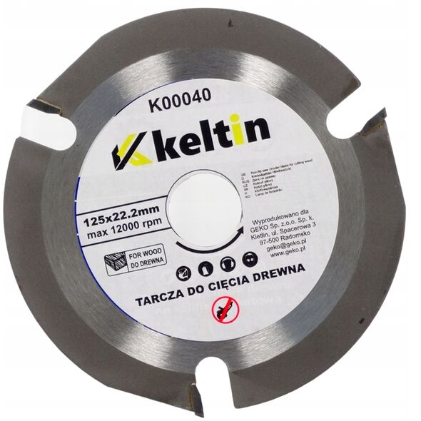 Δίσκος κοπής ξύλου 125X22,23mm 3T (100/200)