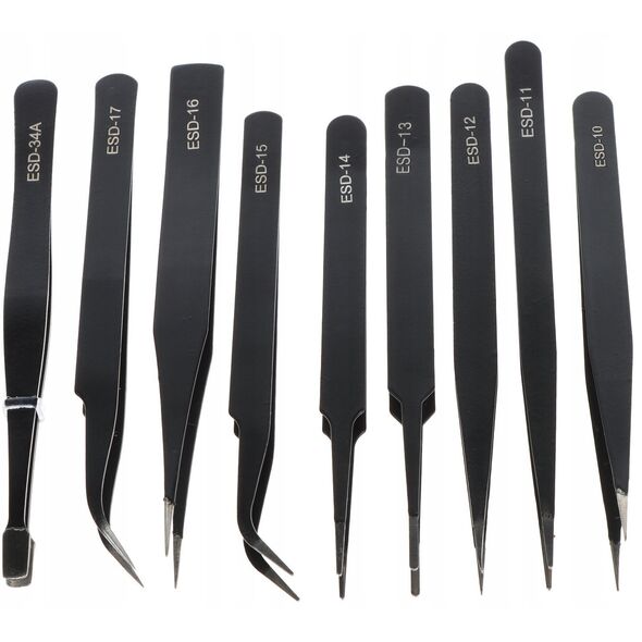 Σετ ακριβείας λαβίδων TWEEZERS-SET/1 9&nbsp|τεμ.