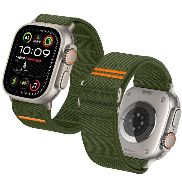 TECH-PROTECT NYLON SLIP APPLE WATCH 6 / 7 / 8 / 9 / 10 / SE / ULTRA 1 / 2 (44 / 45 / 46 / 49 MM) ΧΑΚΙ