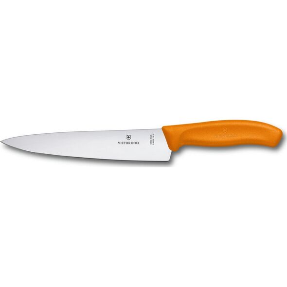 Victorinox VICTORINOX | Szerokie ostrze, nóż kuchenny, 19 cm, pomarańczowy, Blister