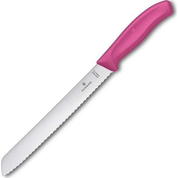 Victorinox Nóż Victorinox do chleba SwissClassic różowy (6.8636.21L5B)