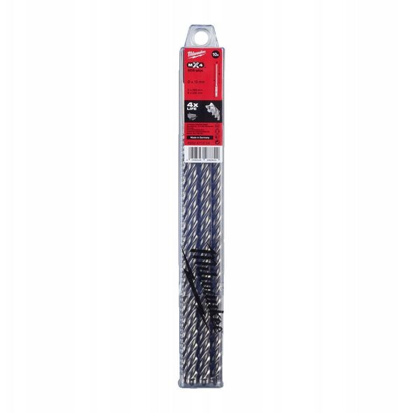 MILWAUKEE SDS PLUS DRILL 10x 265mm /10pcs MX4