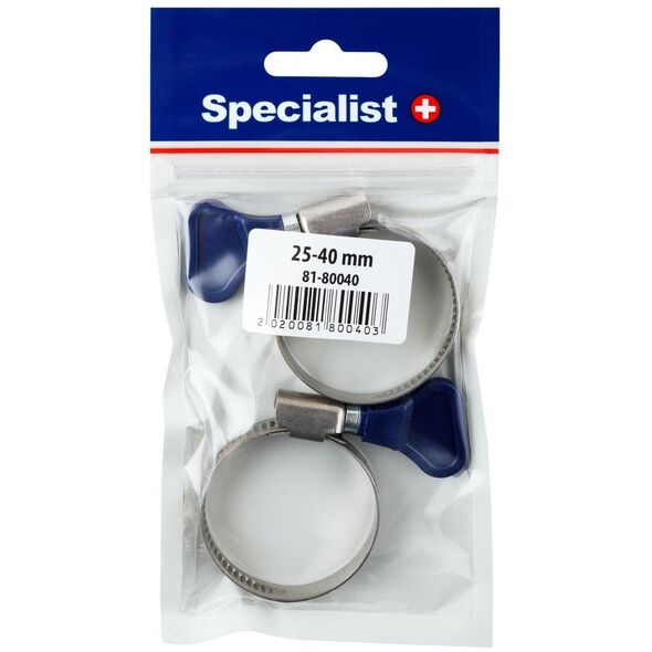 SPECIALIST+ σφιγκτήρας με λαβή, 25-40 mm, 2 τεμ.