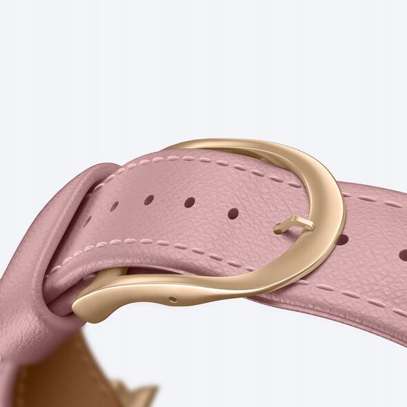 Δερμάτινο λουράκι AMAZINGTHING Class Band για Apple Watch 45 / 46 / 49 mm - ροζ