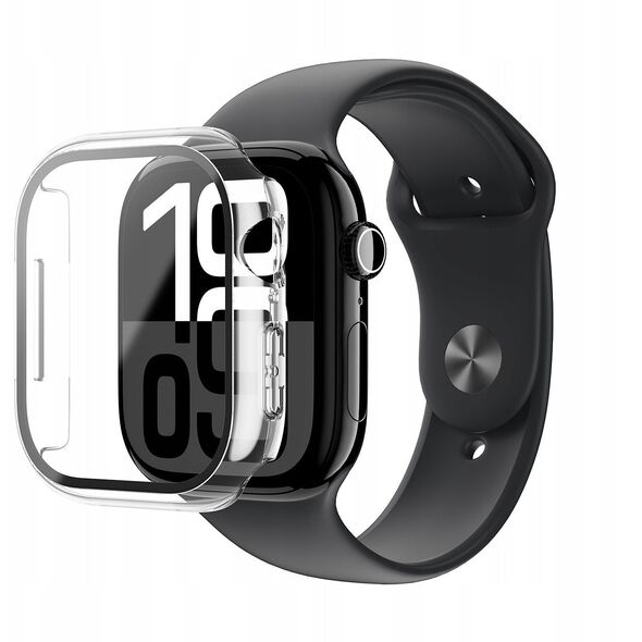 Θήκη με σκληρυμένο γυαλί AMAZINGTHING Radix Glass για Apple Watch 46mm – διαφανές