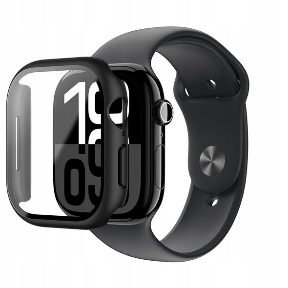 Θήκη με σκληρυμένο γυαλί AMAZINGTHING Radix Glass για Apple Watch 42mm - μαύρο