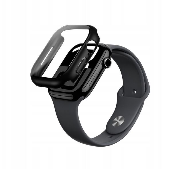 Θήκη με σκληρυμένο γυαλί AMAZINGTHING Radix Glass για Apple Watch 46mm – μαύρο