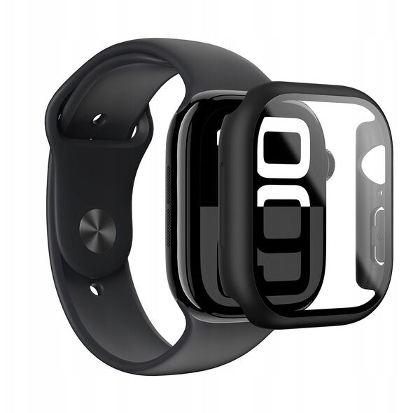 Θήκη με σκληρυμένο γυαλί AMAZINGTHING Radix Glass για Apple Watch 46mm – μαύρο
