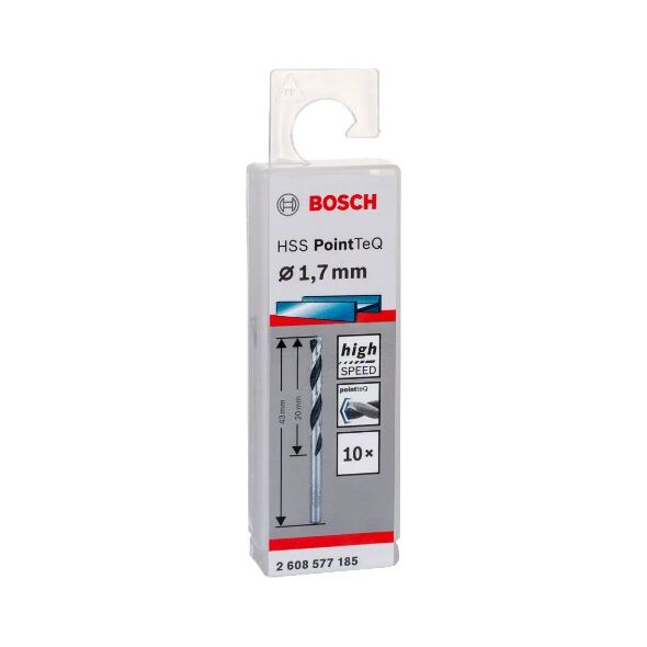 Τρυπάνι HSS POINTTEQ 1.7MM 10 τεμ
