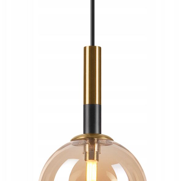 Lamkur Rollo 49342 κρεμαστό φωτιστικό 1x5W G9 χρυσό