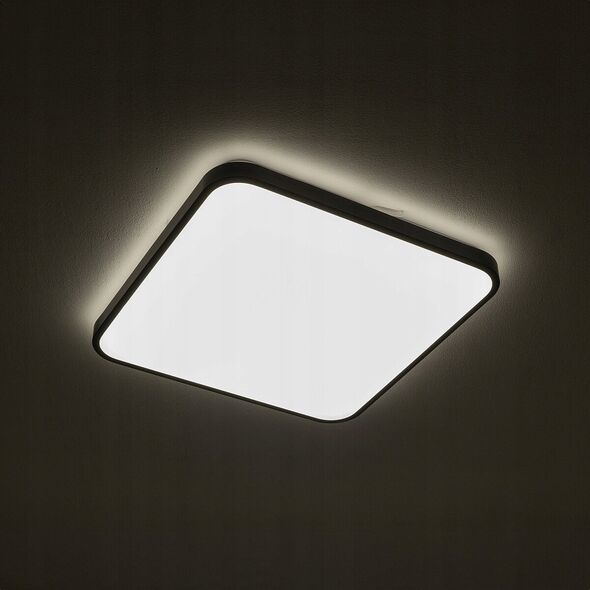 Nowodvorski Agnes Square 10985 πλαφονιέρα LED PRO 1x32W 2700lm 3000K IP44 μαύρο