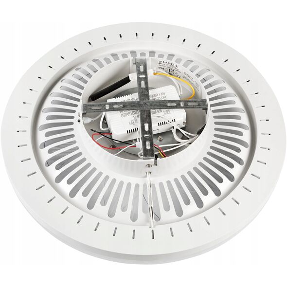 Lamkur Gemma 49908 ανεμιστήρας οροφής φωτιστικό 1x37W LED 3000K 4000 lm λευκό