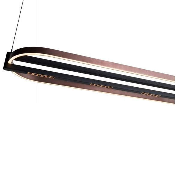 Φωτιστικό κρεμαστό Maxlight Singapur P0553 1x80W LED 3000K 4400 lm μαύρο/καφέ