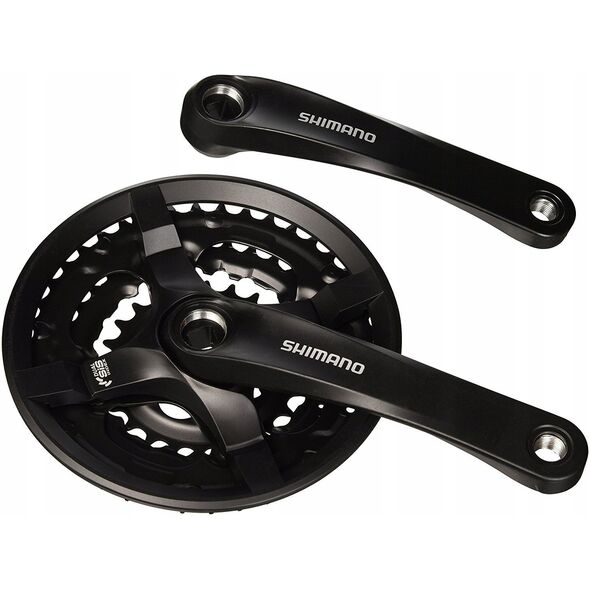 Shimano FC-TY501 δισκοβραχίονας, 175 mm 42/34/24T, 6-8v, με προστατευτικό αλυσίδας