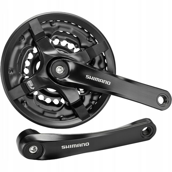 Shimano FC-TY501 δισκοβραχίονας, 175 mm 42/34/24T, 6-8v, με προστατευτικό αλυσίδας
