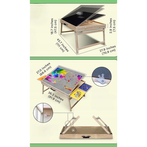 Puzzle Ready - Ξύλινος πίνακας παζλ, 1500 κομμάτια