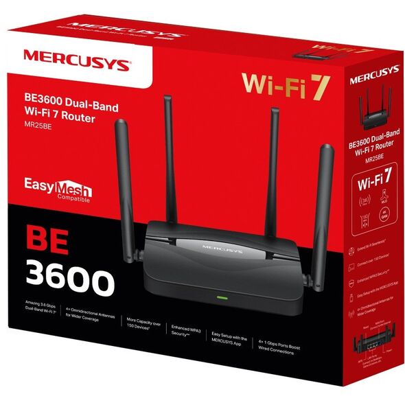 Mercusys MR25BE BE3600 Dual Band Wi-Fi 7 Router