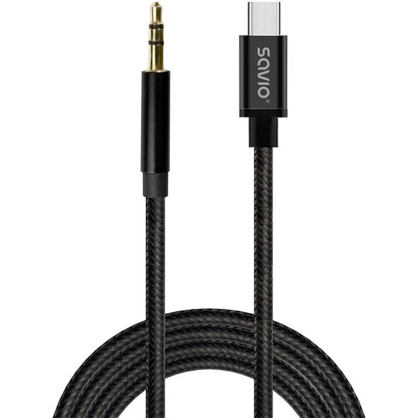 Καλώδιο Savio CL-187 USB-C σε Mini Jack 3.5mm 1m