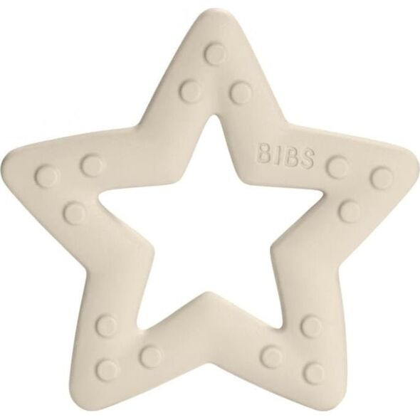 Bibs Gryzak Baby Bitie Star Ivory 3m+ Bibs