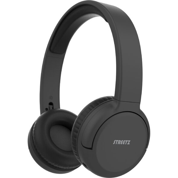 Ακουστικά Streetz BT210 Bluetooth STREETZ, με μικρόφωνο, αναδιπλούμενα, μαύρα / BT210-BLK / 6612085