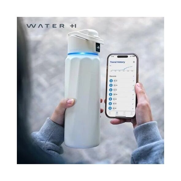 Μπουκάλι έξυπνης κατανάλωσης WaterH BOOST Chug Lid, 946 ml, λευκό
