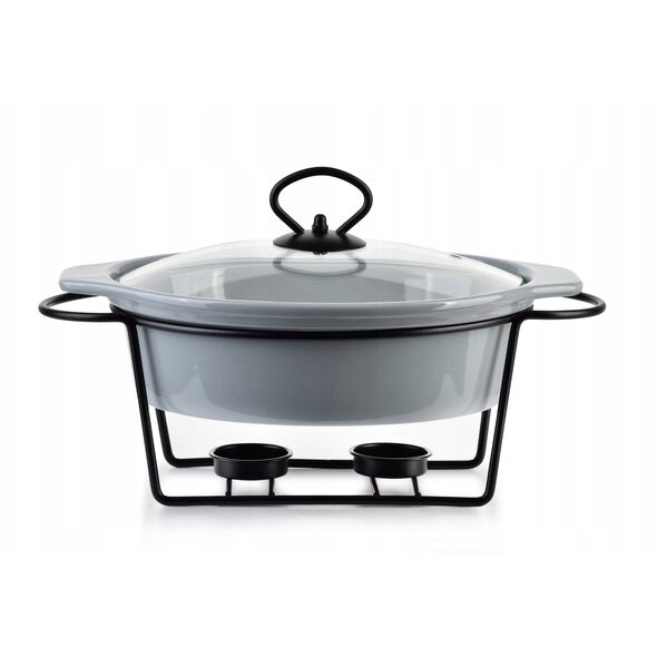ΣΥΓΧΡΟΝΗ ΚΟΥΖΙΝΑ Naczynie z podgrzewaczem1,25l 27,5x18,9xH6,6cm