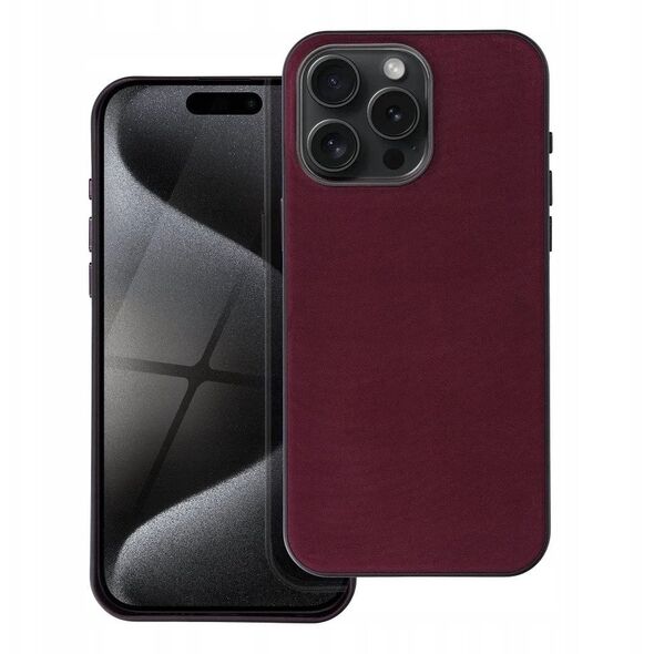 Θήκη WOVEN MAG COVER συμβατή με MagSafe για IPHONE 14 Plus μπορντό