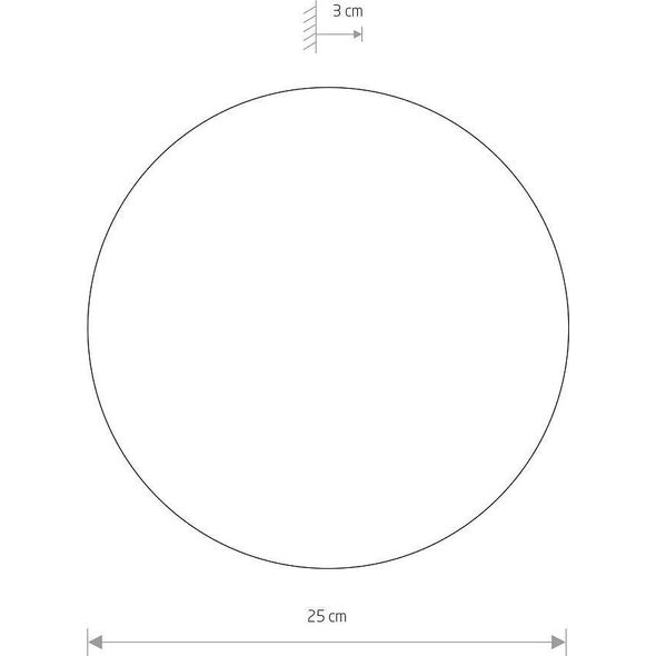 Kinkiet Nowodvorski Ścienna lampa biała Ring 7638 LED 9W 3000K kinkiet do przedpokoju
