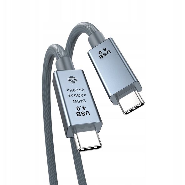 Καλώδιο USB C 4.0 γρήγορο ευέλικτο 40Gbps PD 240W macbook smartphone 1m 8K
