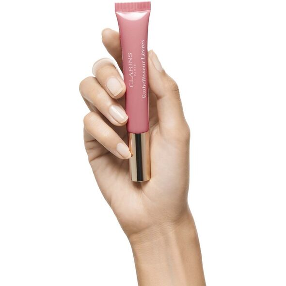 Γυαλιστικό χειλιών Clarins Natural Lip Perfector, Rose Shimmer, 12ml