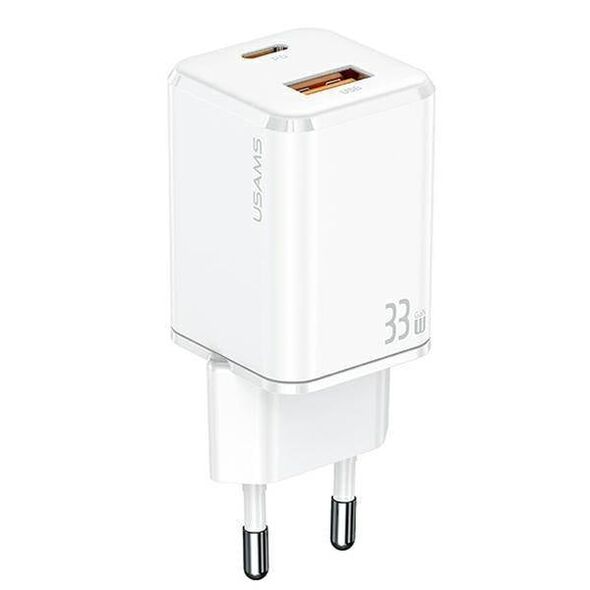 Ładowarka Usams T43 1x USB-A 1x USB-C 3 A (6958444972107)