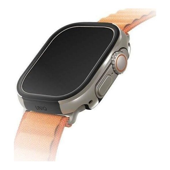 Uniq Etui UNIQ Valencia Apple Watch Ultra 49mm srebrny/titanium silver