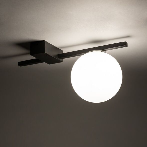 Lampa sufitowa Nowodvorski Nasufitowa lampa Pik 10299 loftowa kula czarna biała