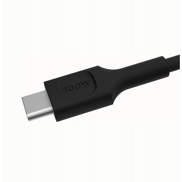 Καλώδιο Green Cell PowerStream USB Type-C Αρσενικό - USB Type-C Αρσενικό 100W Μαύρο 2m 5904326376090