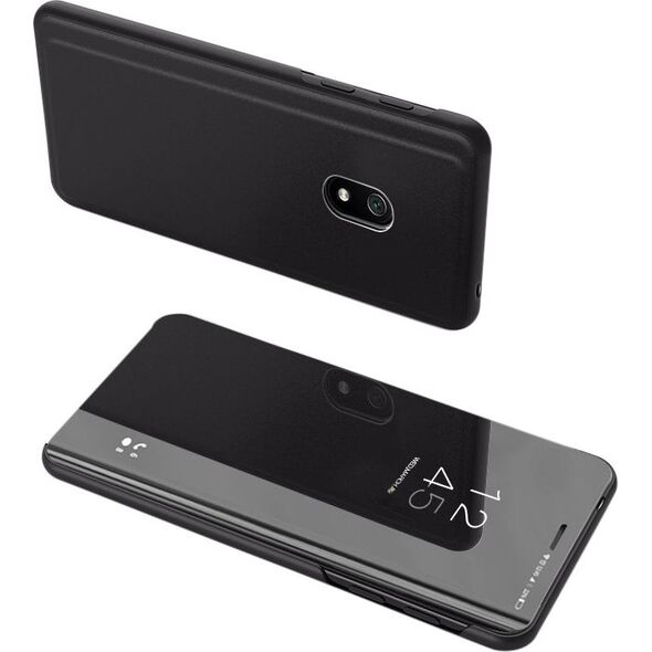 Hurtel Clear View Case futerał etui z klapką Xiaomi Redmi 8A czarny uniwersalny
