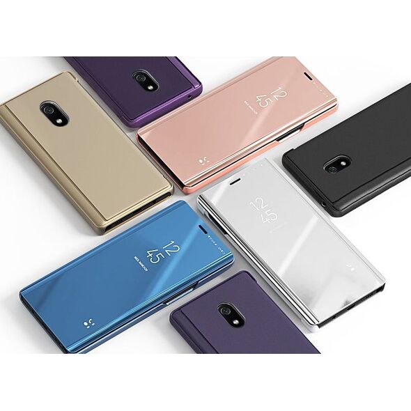 Hurtel Clear View Case futerał etui z klapką Xiaomi Redmi 8A czarny uniwersalny