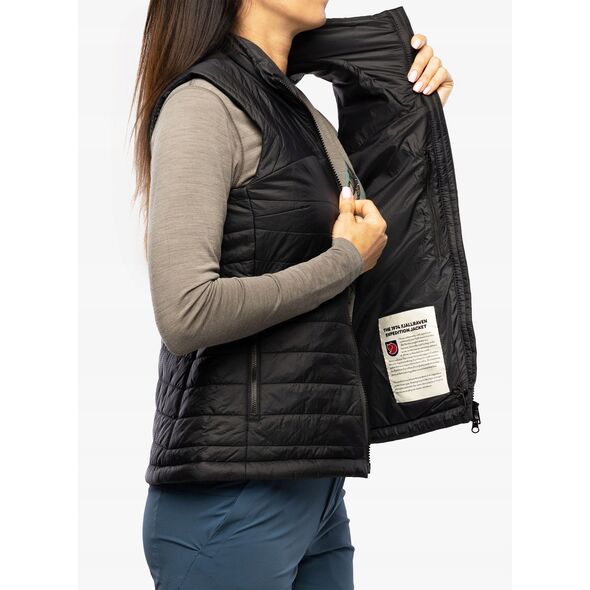 Kamizelka damska Fjallraven Expedition X-Latt Vest - black rozmiar: m