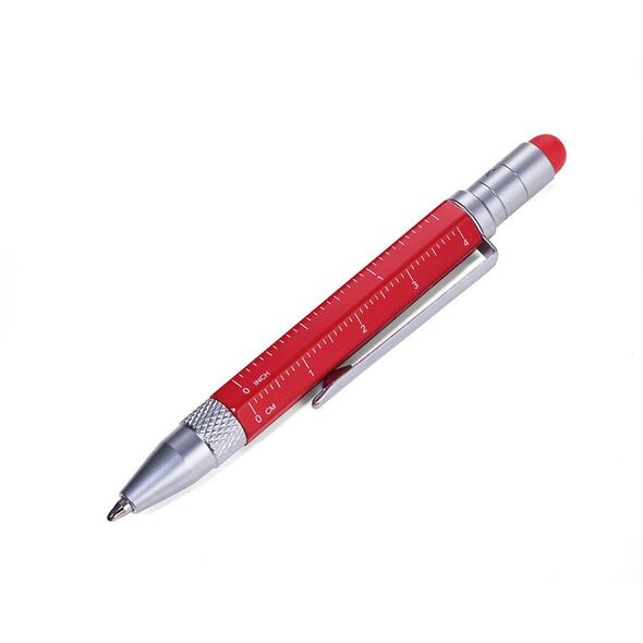 TROIKA Πολυλειτουργικό Στυλό LILIPUT TOOL PEN κόκκινο