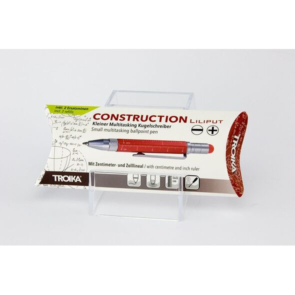 TROIKA Πολυλειτουργικό Στυλό LILIPUT TOOL PEN κόκκινο
