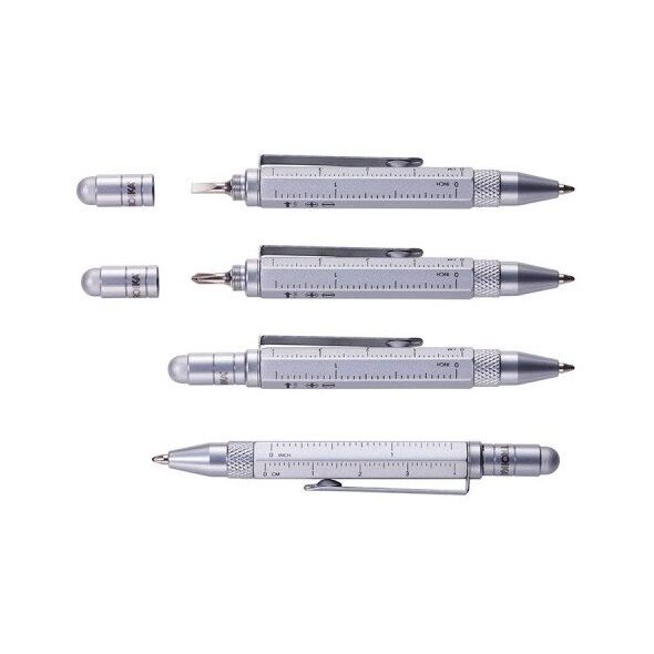 Στυλό πολλαπλών λειτουργιών TROIKA LILIPUT TOOL PEN τιτάνιο