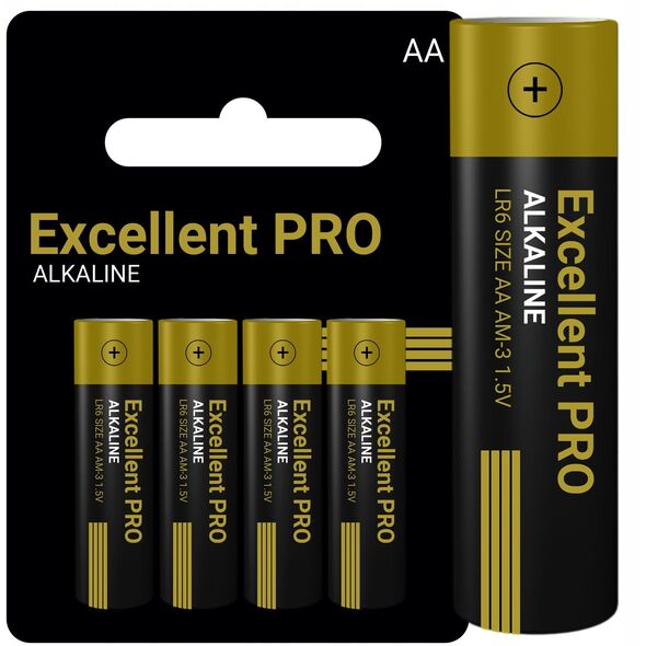 ΑΛΚΑΛΙΚΗ ΜΠΑΤΑΡΙΑ LR6 AA 4ΤΜΧ EXCELLENT PRO 1,5V