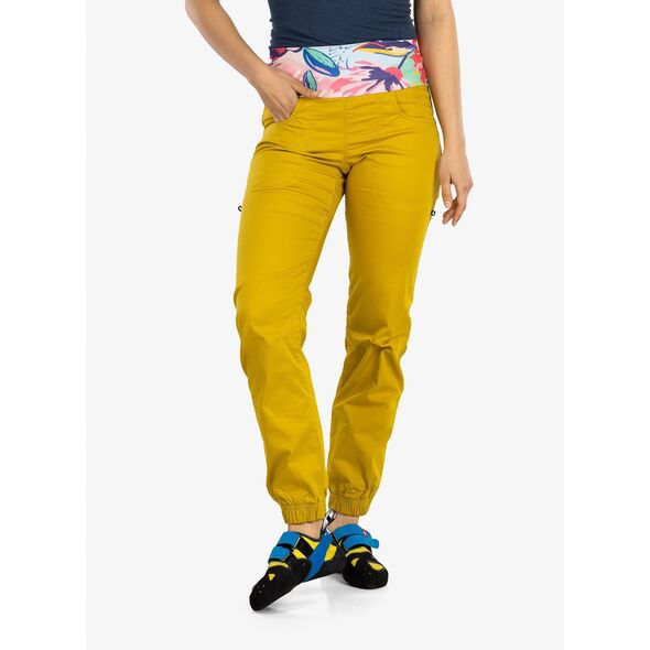 Spodnie wspinaczkowe damskie Ocun Sansa Pants - yellow antique rozmiar: s