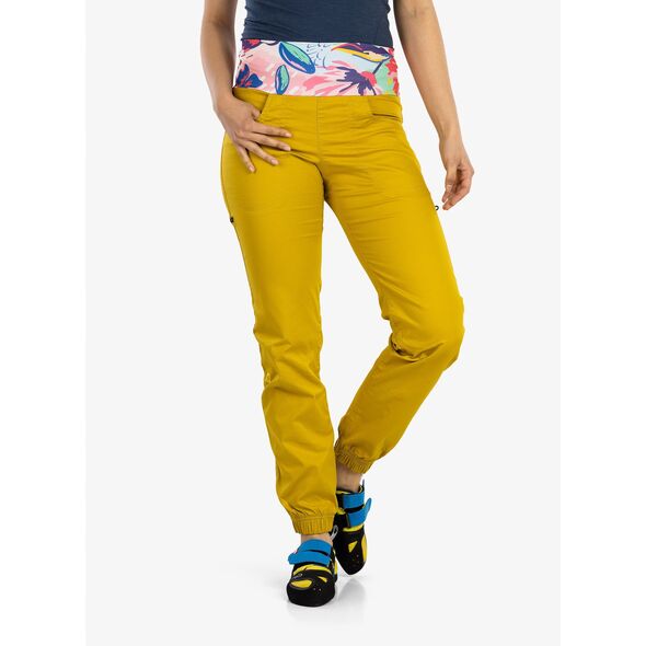Spodnie wspinaczkowe damskie Ocun Sansa Pants - yellow antique rozmiar: s