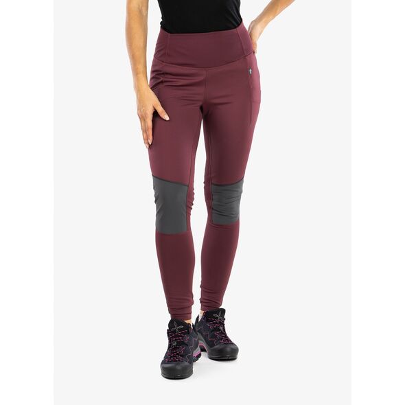 Spodnie damskie Fjallraven Abisko Varm Trekking Tights - port-iron grey rozmiar: xs