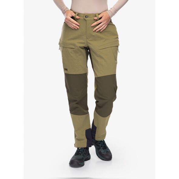 Spodnie trekkingowe damskie Helly Hansen Verglas Tur Pant 2.0 - terrain green rozmiar: m